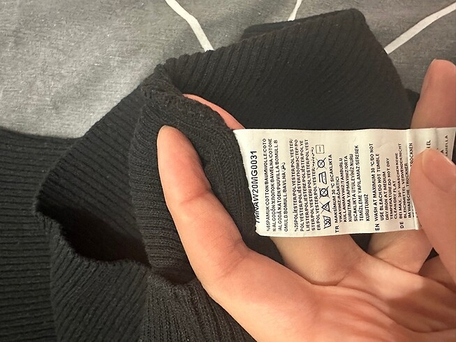 s Beden Trendyolman boğazlı slim fit kazak