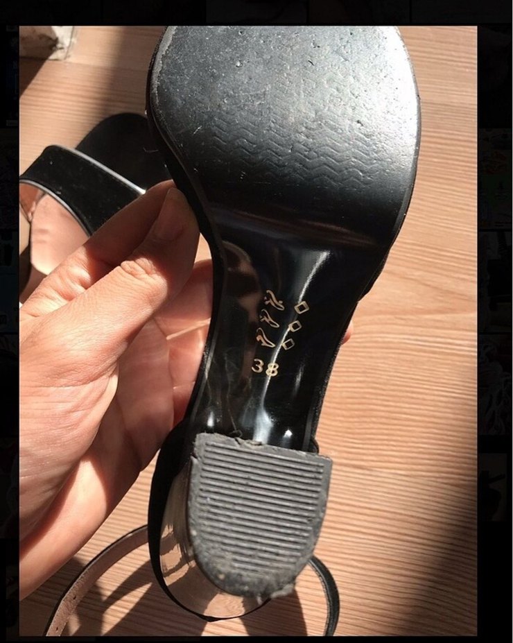 Kadın Siyah Tokalı Blok Topuklu Ayakkabı - Görsel 2