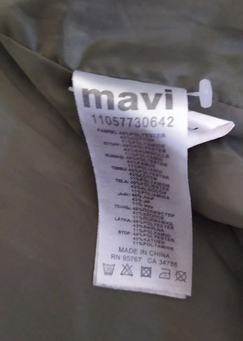 Kadın Haki Kemerli Pamuk Ceket - Görsel 5