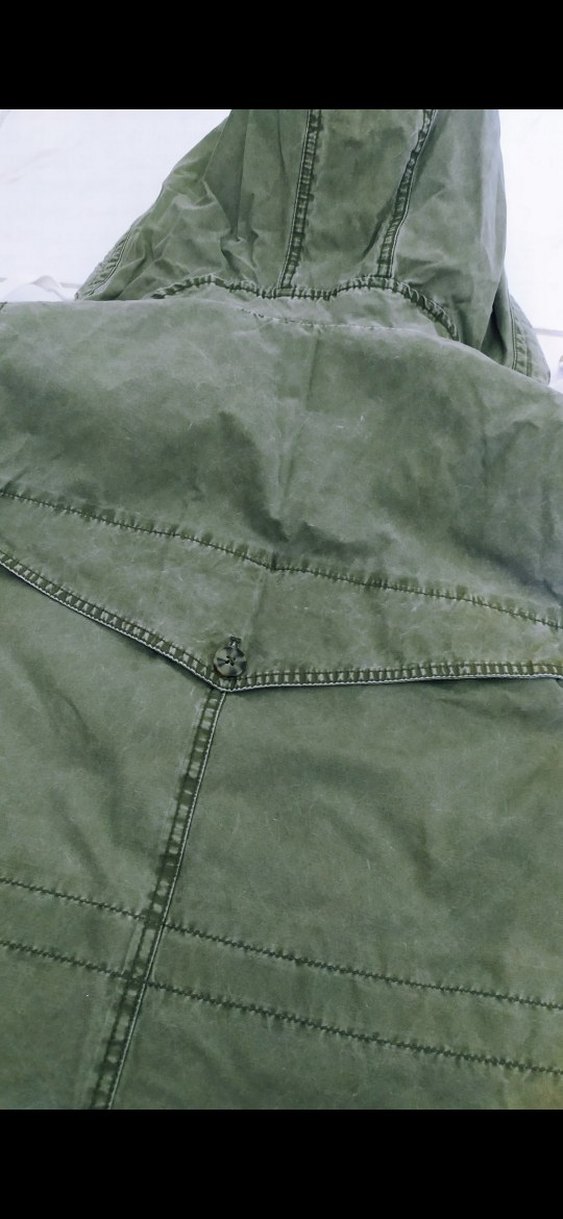 Kadın Haki Kemerli Pamuk Ceket - Görsel 2