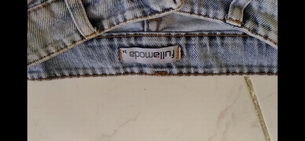 Düğmeli Gri Kadın Denim kot Pantolon - Görsel 5