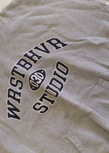 Diğer Gri Kapüşonlu unisex Sweatshirt