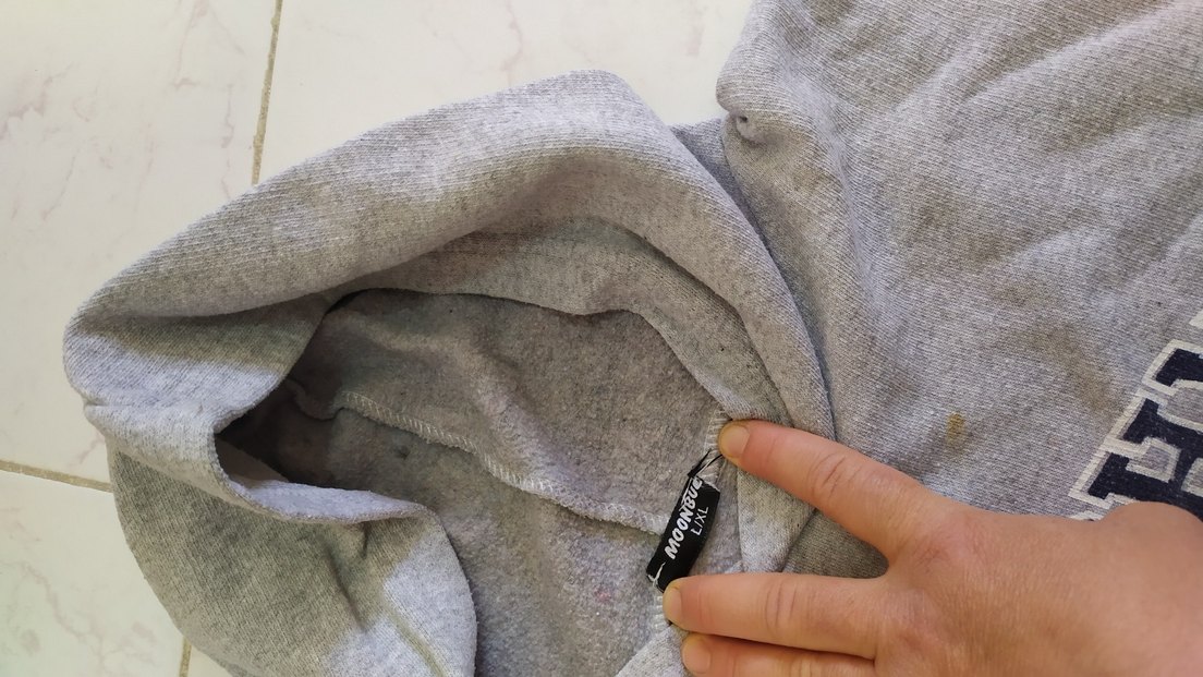 Gri Kapüşonlu unisex Sweatshirt - Görsel 3