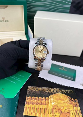Rolex Kadın Altın Kemerli Saat