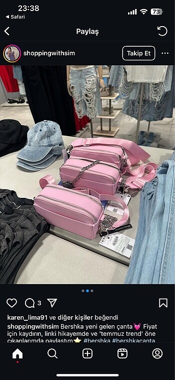 bershka çanta