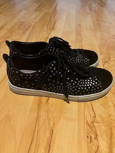 Skechers Skechers Yıldız Desenli Siyah Sneaker