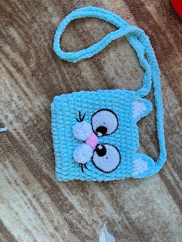 LC Waikiki El emeği kız çocuk çapraz omuz çantası kedi desenli