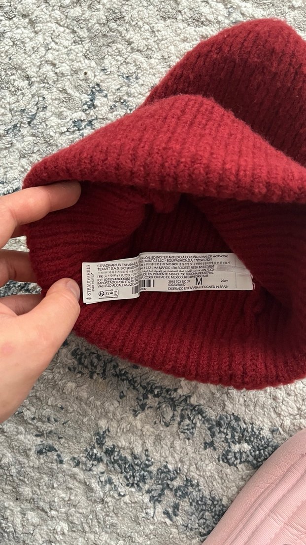 Gri Örgü Kadın Yün Bere - Görsel 2