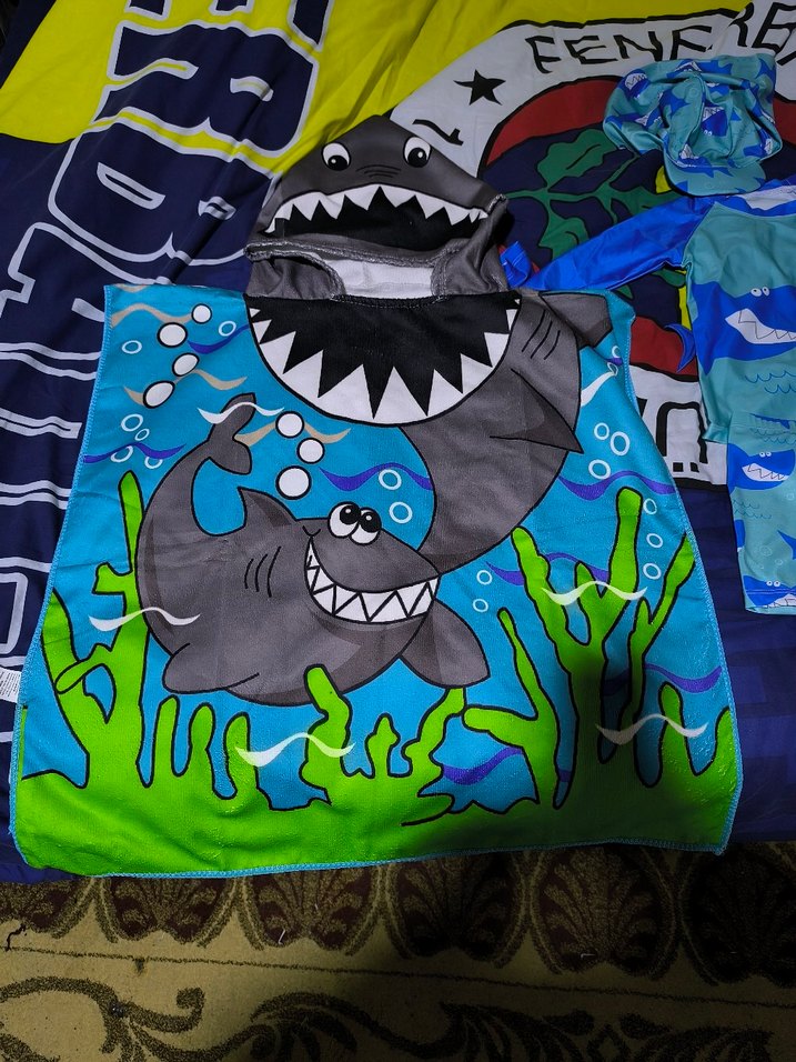 Erkek Çocuk Renkli Mavi Deniz Temalı Mayo Seti - Görsel 2