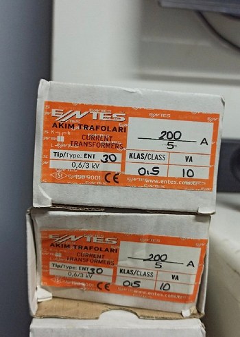 Entes Akım Trafosu 200A, 0,6/3 kV