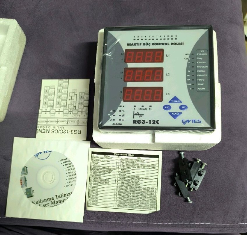 Diger RG3-12C Reaktif Güç Kontrol Rölesi Gri - Görsel 2