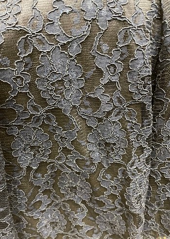 Lacivert Dantelli Uzun Abiye Elbise - Görsel 5