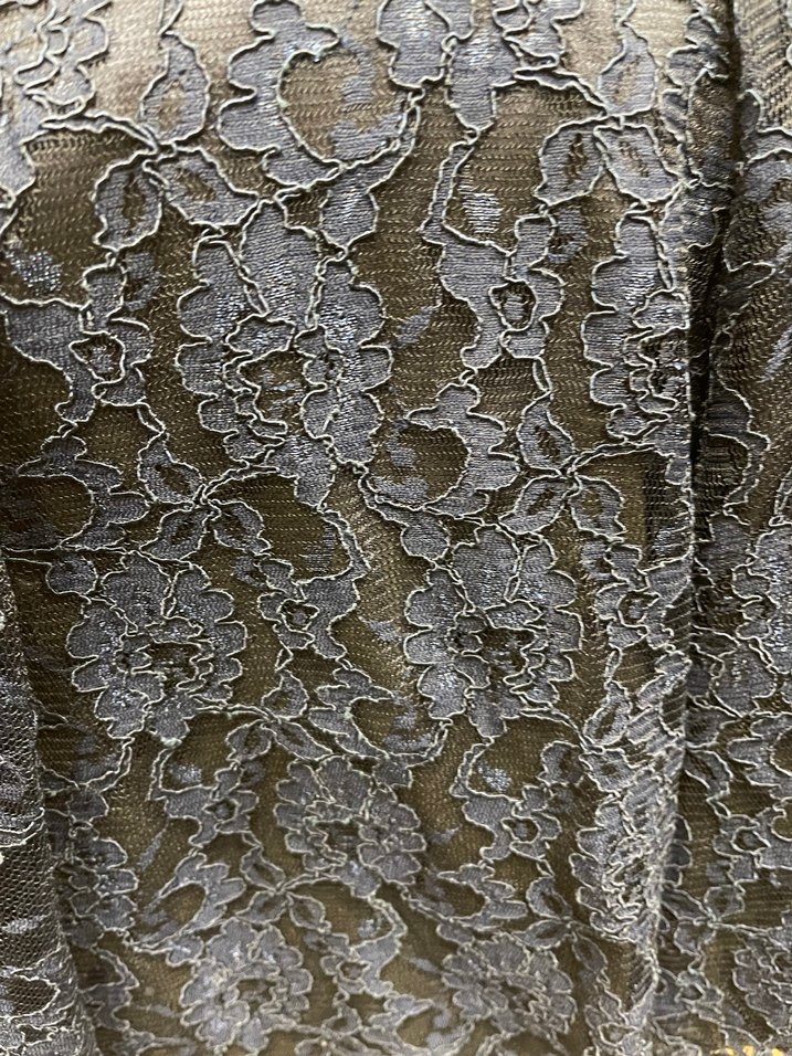 Lacivert Dantelli Uzun Abiye Elbise - Görsel 5