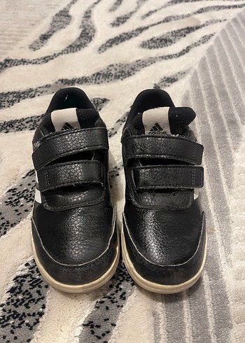 Çocuk Siyah Cırtlı Spor Ayakkabı - Görsel 2