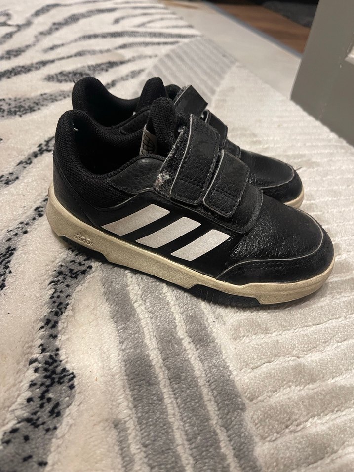 Çocuk Siyah Cırtlı Spor Ayakkabı - Görsel 4