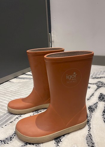 Bej Igor Kız/Erkek Çocuk Lastik Çizme - Görsel 3