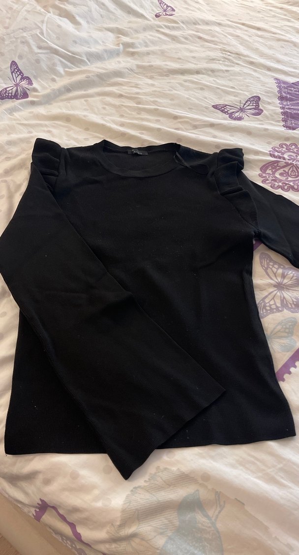 Siyah kazak/bluz - Görsel 2