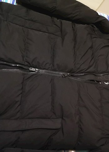 Siyah Fermuarlı erkek Kışlık Midi Mont - Görsel 3