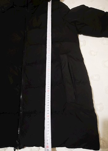 Siyah Fermuarlı erkek Kışlık Midi Mont - Görsel 5