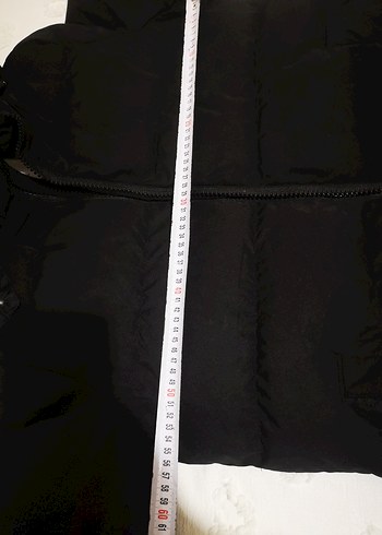 Siyah Fermuarlı erkek Kışlık Midi Mont - Görsel 4