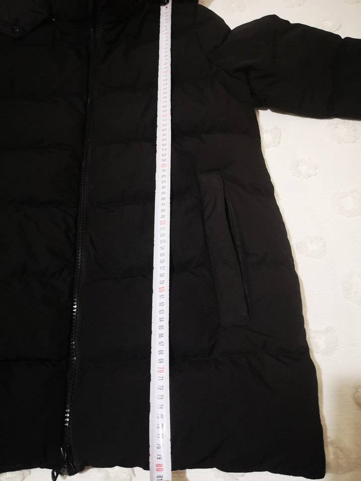 Siyah Fermuarlı erkek Kışlık Midi Mont - Görsel 5