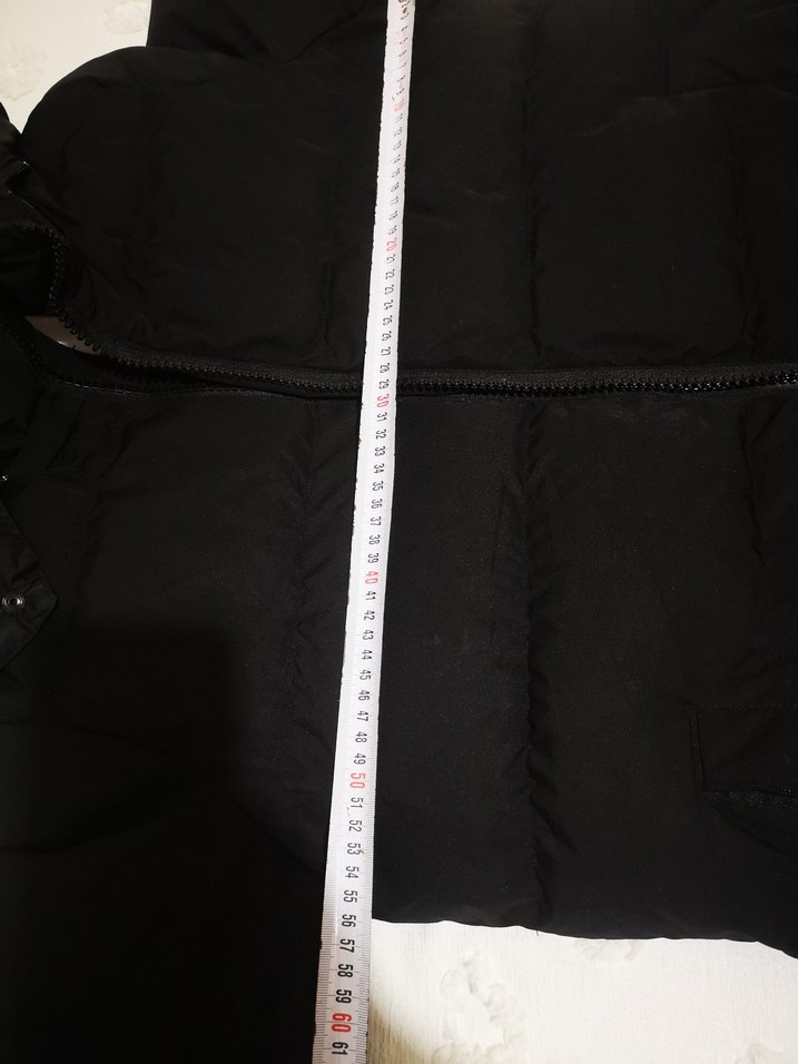 Siyah Fermuarlı erkek Kışlık Midi Mont - Görsel 4