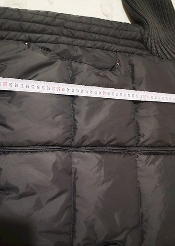 Fermuarlı gri Erkek Mont - Görsel 5