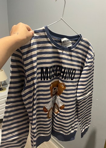 Moschino kadin Çizgili Triko Tişört