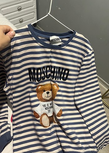 Moschino Moschino kadin Çizgili Triko Tişört