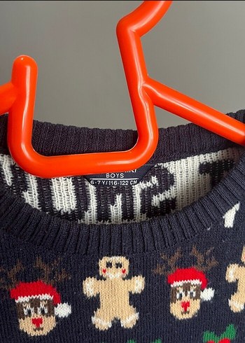 Erkek Çocuk Desenli Triko Kazak - Görsel 3