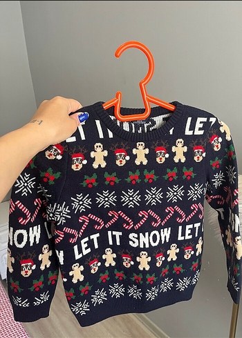 Erkek Çocuk Desenli Triko Kazak - Görsel 2