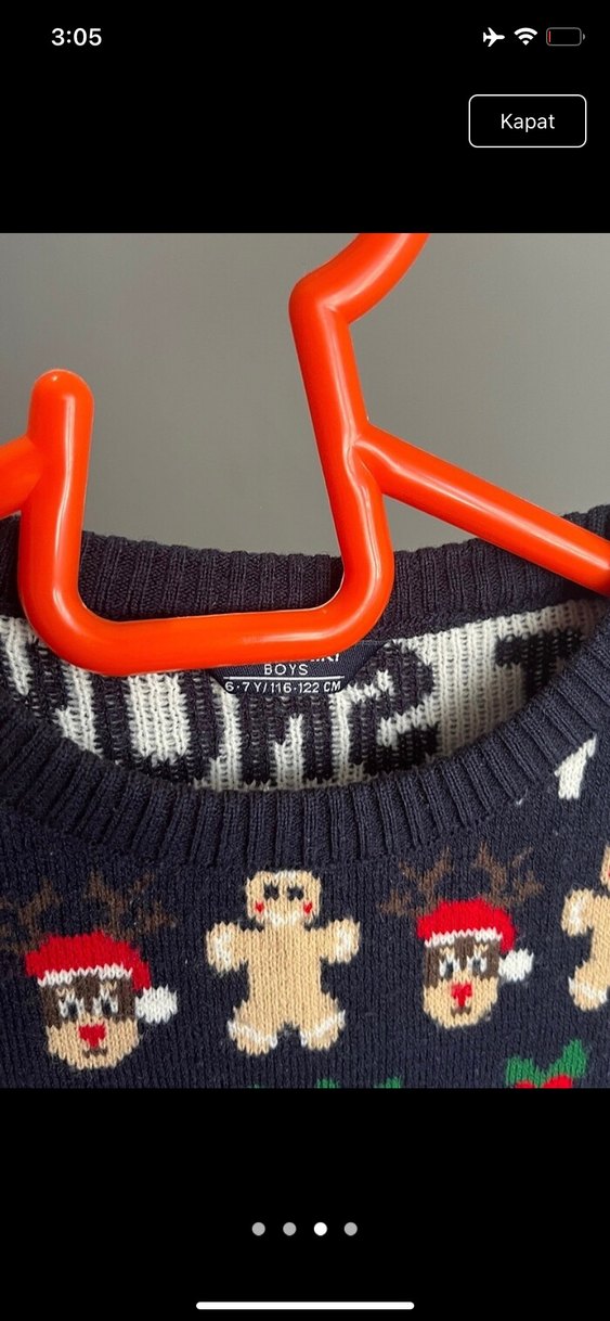 Erkek Çocuk Desenli Triko Kazak - Görsel 3