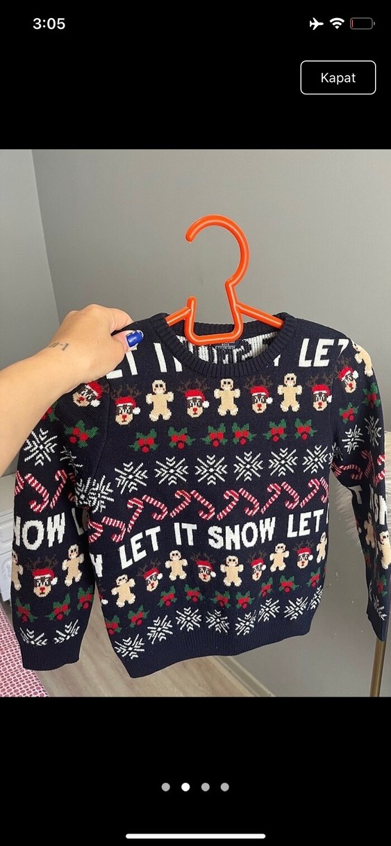 Erkek Çocuk Desenli Triko Kazak - Görsel 2