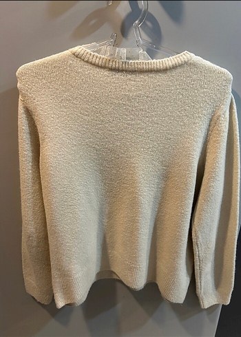 Bej Kadın Triko Kazak - Görsel 3