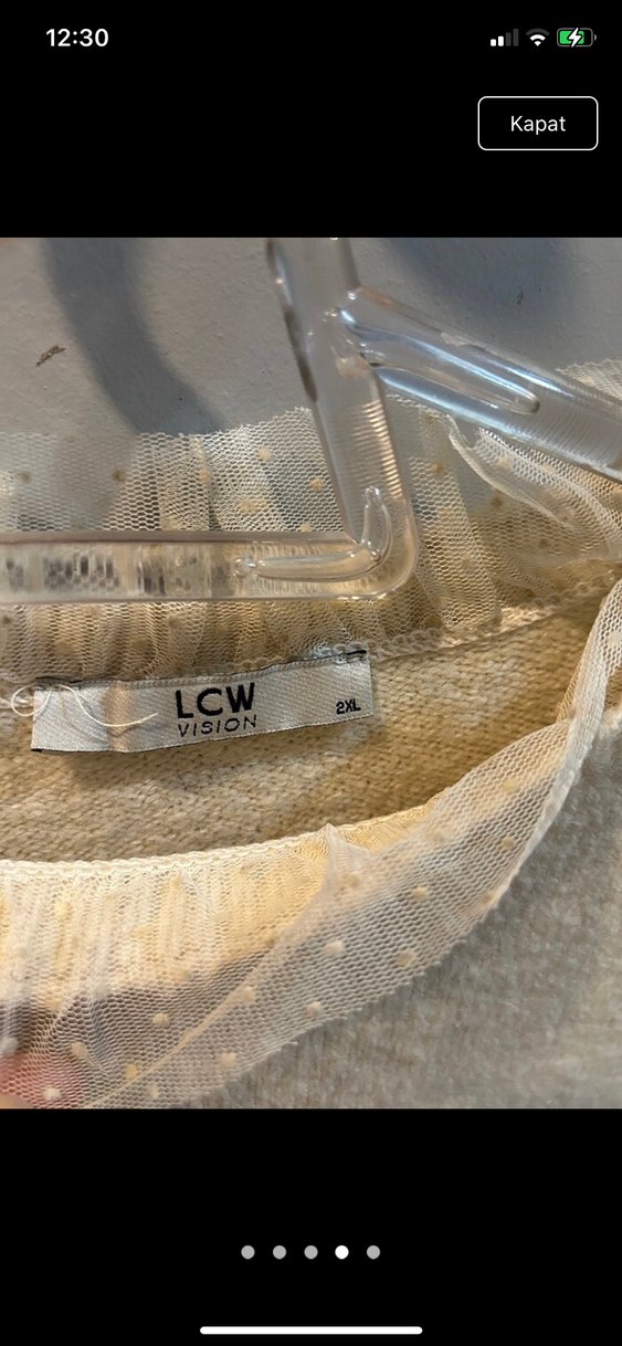 Bej Kadın Triko Kazak - Görsel 2