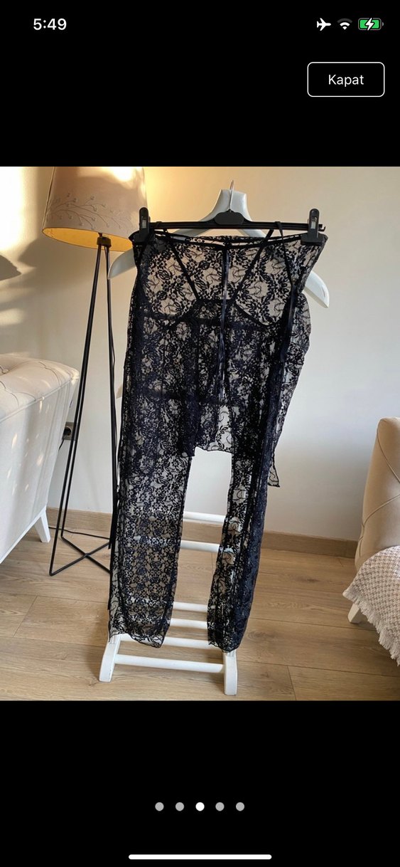 Dantelli alt üst gecelik - Görsel 3