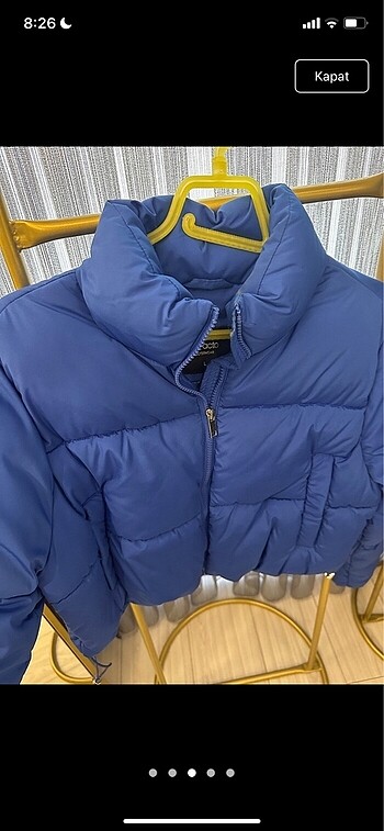 l Beden Mavi şişme mont