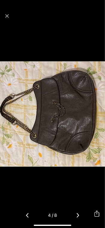  Beden kahverengi Renk Nine West Deri Çanta