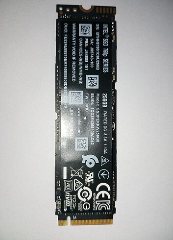 Beden İNTEL NVM EXPRESS SSD