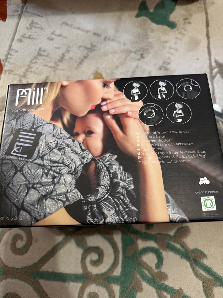 Kumaş yenidoğandan itibaren kullanıma uygun ergonomik  
sling - Görsel 2