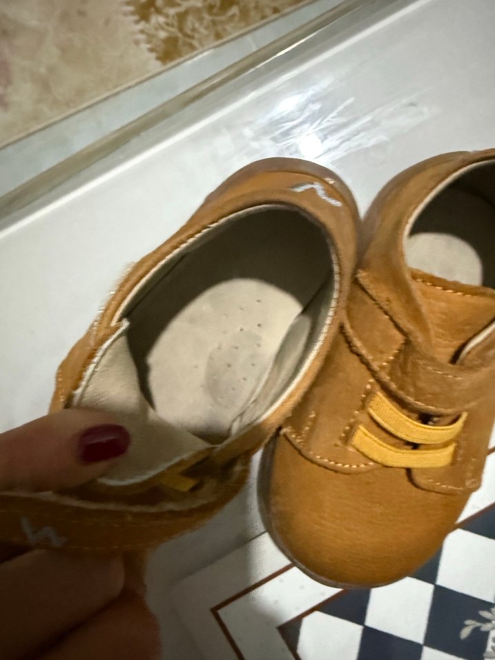 Deri Kahverengi Erkek Bebek İlk Adım Ayakkabısı - Görsel 4