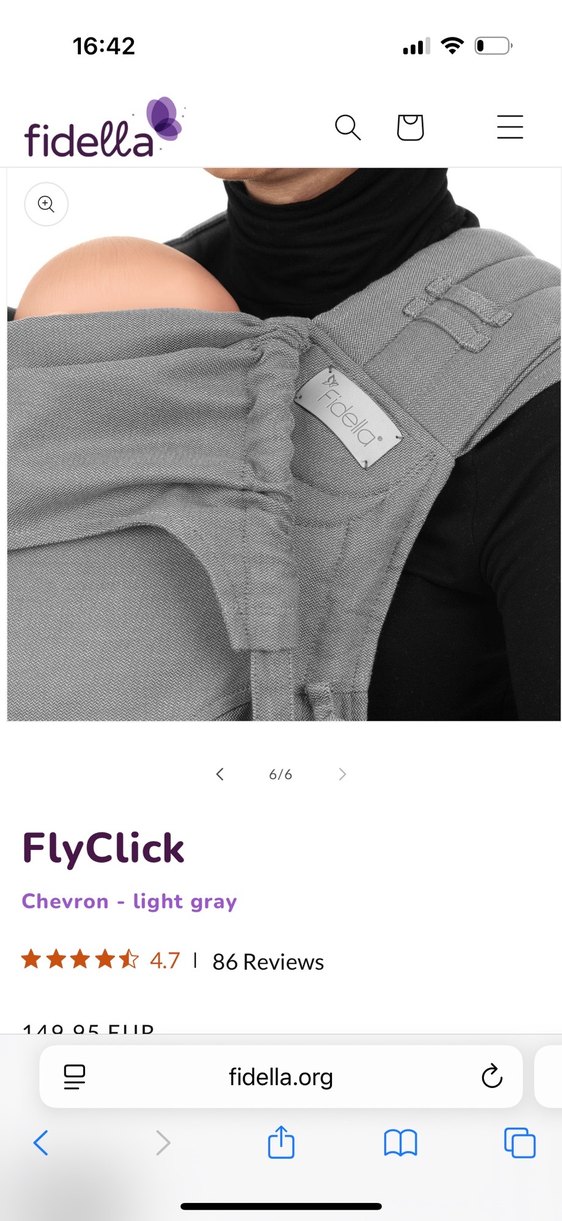 Gri Baskılı kanguru ergonomik kangurudur - Görsel 2