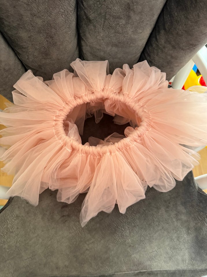 Pembe Fırfırlı tasarım tütü etek - Görsel 2