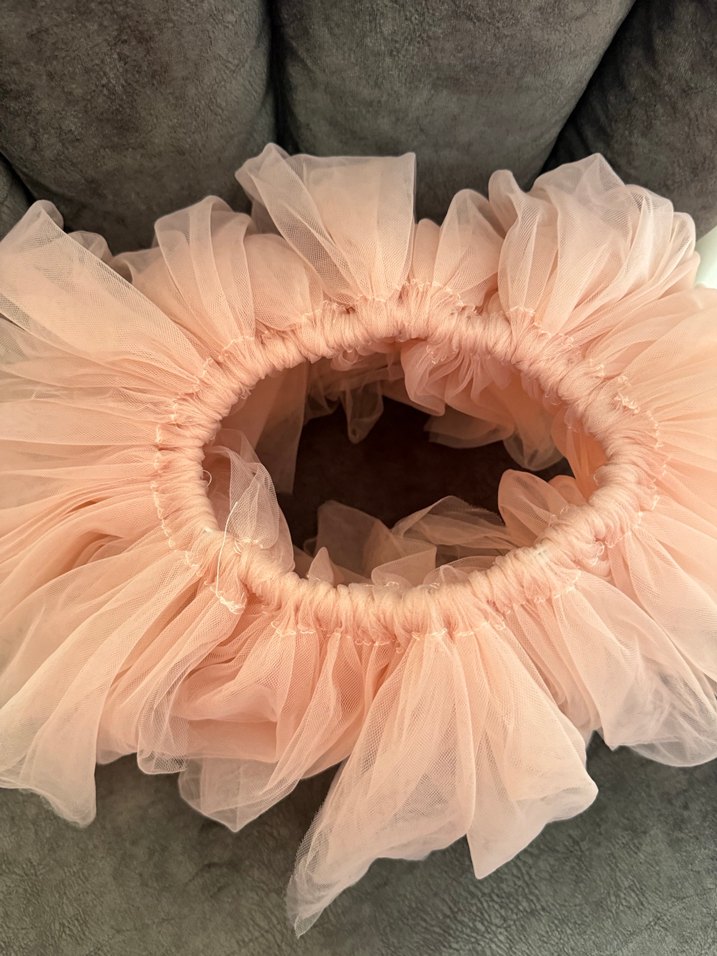 Pembe Fırfırlı tasarım tütü etek - Görsel 3