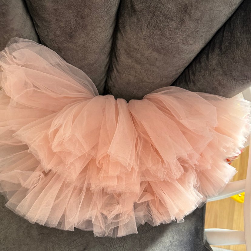 Pembe Fırfırlı tasarım tütü etek - Görsel 4