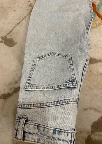 Kot pantalon xxs uyumlu esnek kumaş siyah beyaz - Görsel 3