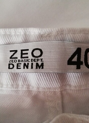 40 Beden Beyaz Renk Pantolon 