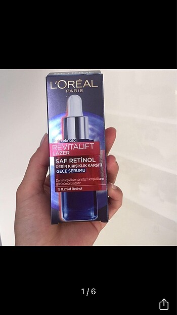 Loreal Paris revitalift lazer saf retinol gece serumu