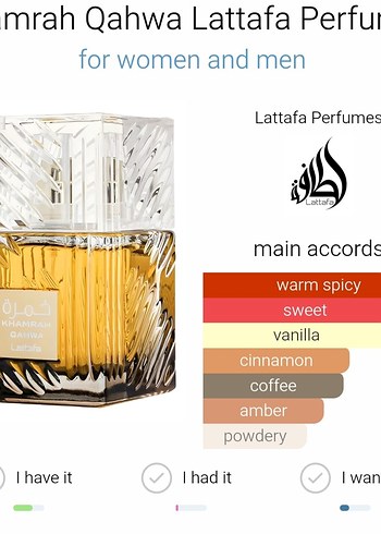 Lattafa Khamrah Qahwa EDP 100 ml Sıfır Kutusunda - Görsel 6