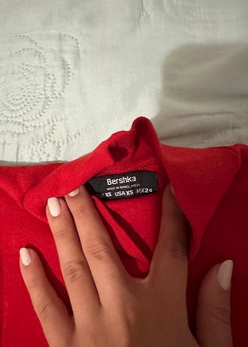 Bershka Kırmızı Kadın Crop